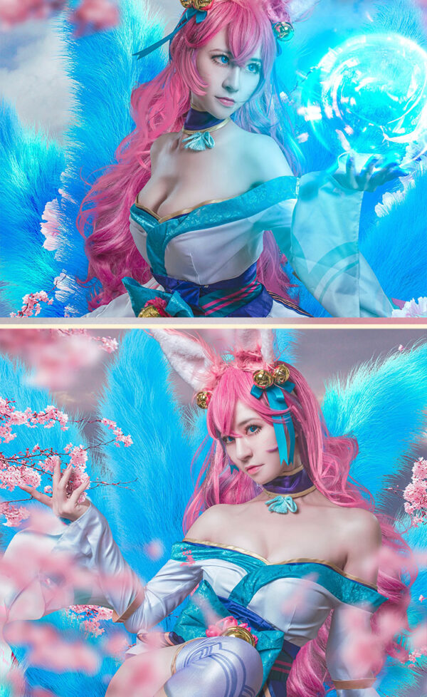 Ahr iCosplay Spirit Blossom Ahri Costume Product Etails (2)