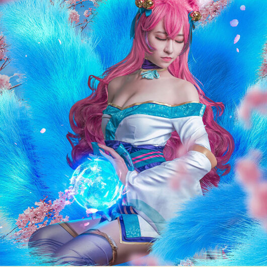 Ahr iCosplay Spirit Blossom Ahri Costume Product Etails (4)