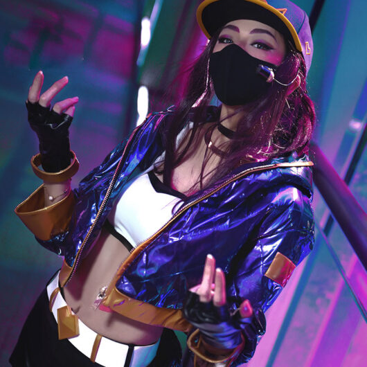 Akali Cosplay KDA Akali Costume Product Etails (11)