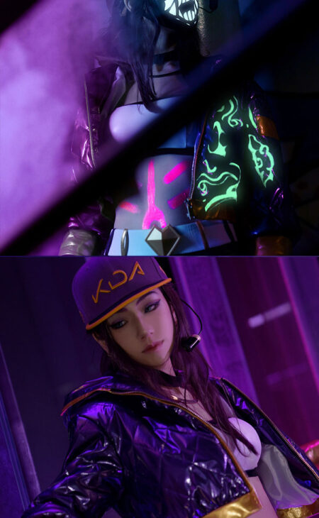 Akali Cosplay KDA Akali Costume Product Etails (14)