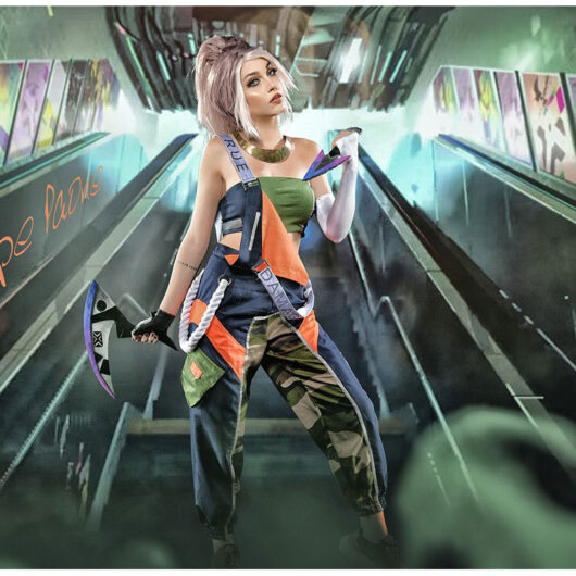 Akali Cosplay True Damage Akali Costume Product Etails (19)
