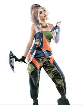 Akali Cosplay True Damage Akali Costume Product Etails (5)