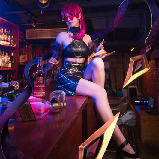 Evelynn Cosplay KDA Evelynn Costume Product Etails (4)