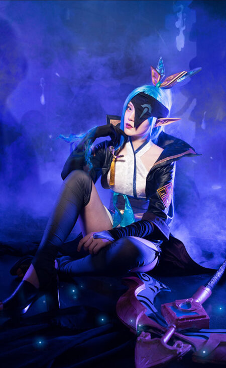 Vayne Cosplay Spirit Blossom Vayne CostumeProduct Etails (10)