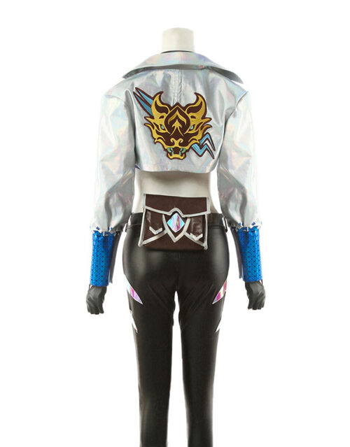 KDA ALL OUT Akali Cosplay Costume Product Etails (3)
