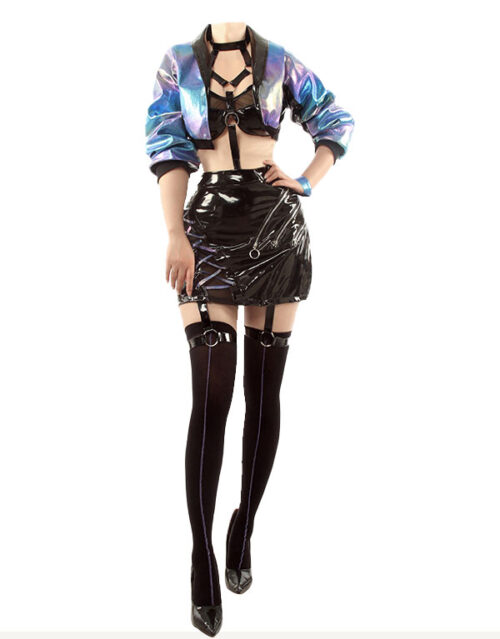 KDA ALL OUT Evelynn Cosplay Costume Product Etails (5)