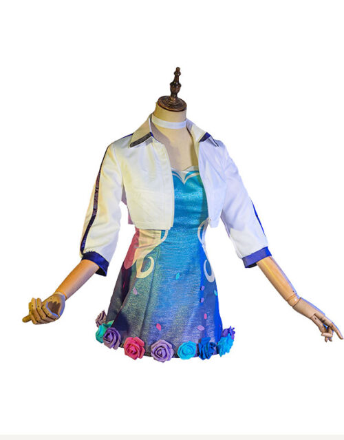 KDA ALL OUT Seraphine Rising Star Cosplay Costume Product Etails (2)