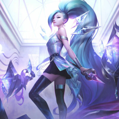 KDA ALL OUT Seraphine Superstar Cosplay Costume Product Etails (1)