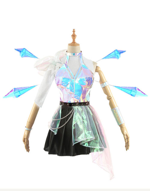 KDA ALL OUT Seraphine Superstar Cosplay Costume Product Etails (16)