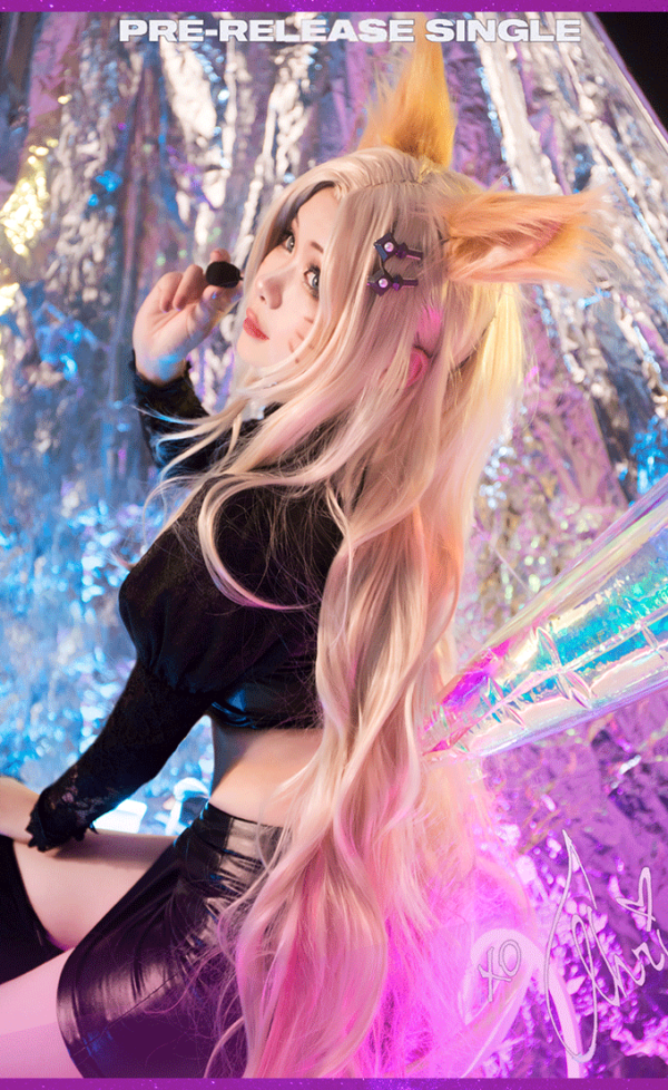 KDA Baddest Ahri Cosplay Costume Product Etails (2)