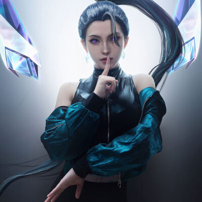 KDA Baddest Kai'Sa Cosplay Costume Product Etails (11)