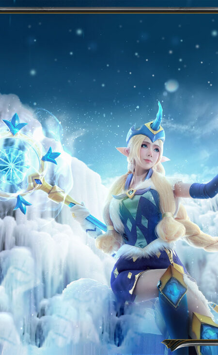 Winter Wonder Soraka Cosplay Costume Product Etails (20)