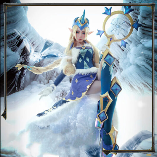 Winter Wonder Soraka Cosplay Costume Product Etails (7)