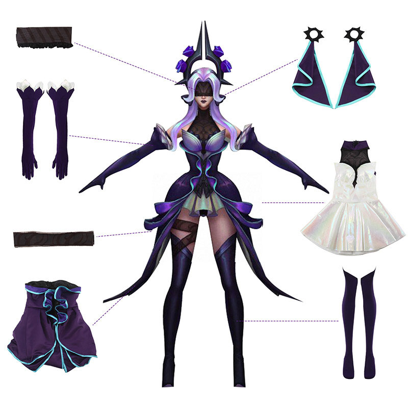 Withered Rose Syndra Cosplay Costume (5)