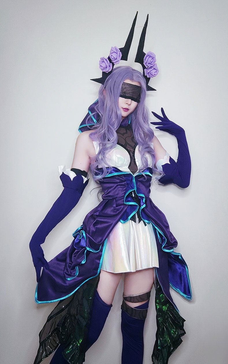 Withered Rose Syndra Cosplay Costume (7)
