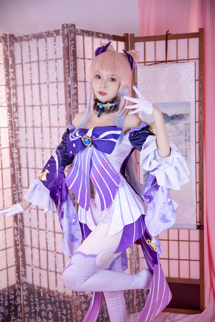 Genshin Impact Sangonomiya Kokomi Cosplay Costume (16)