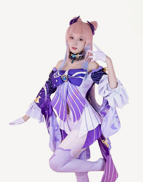 Genshin Impact Sangonomiya Kokomi Cosplay Costume (6)