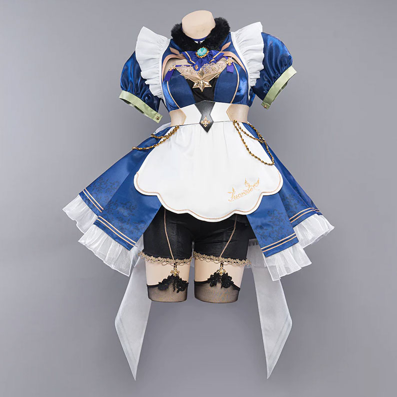 Genshin Impact Sucrose Maid Ver Cosplay Costume (5)